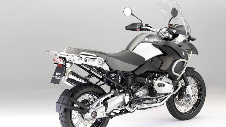 BMW R1200 Side Pose In Grey